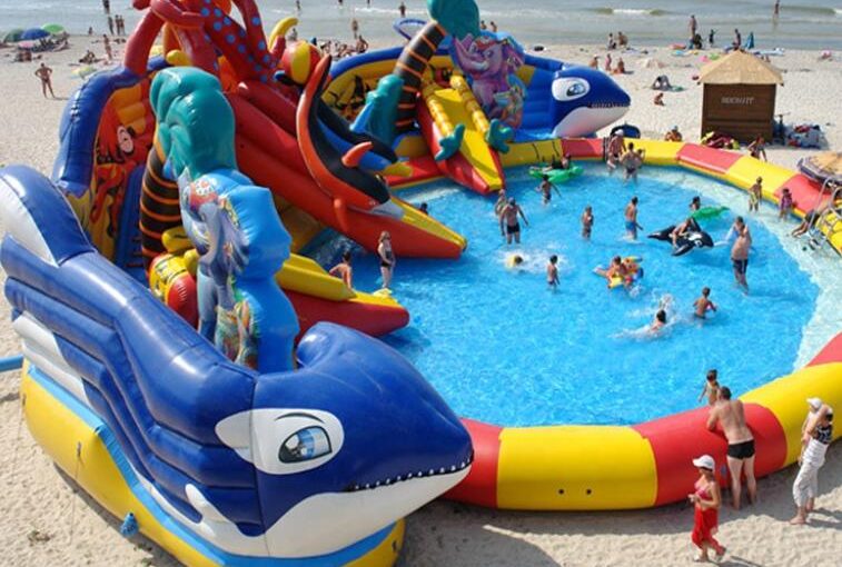 Inflatable Water Games Keep Kids Cool During the Summer